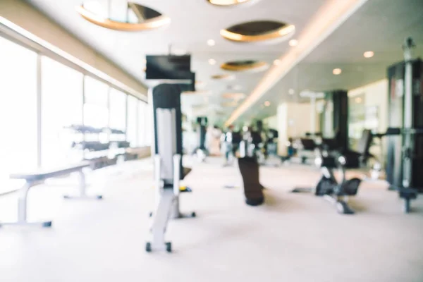 Abstract blur gym and fitness room interior