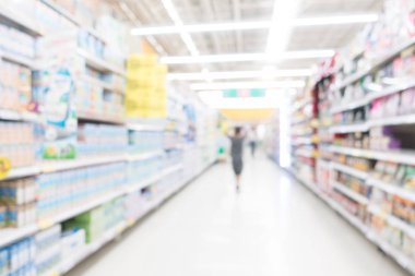 Soyut bulanıklık süpermarket