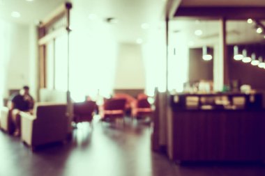 soyut bulanık kahve dükkanı iç mimarisi