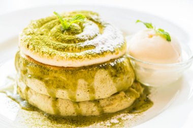 Yeşil çay matcha krep