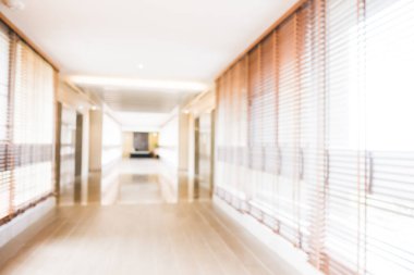 Soyut bulanıklık ve ufuk lobi otel iç