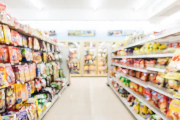 Abstract blur and defocused supermarket and convenience store in — Stock Photo, Image