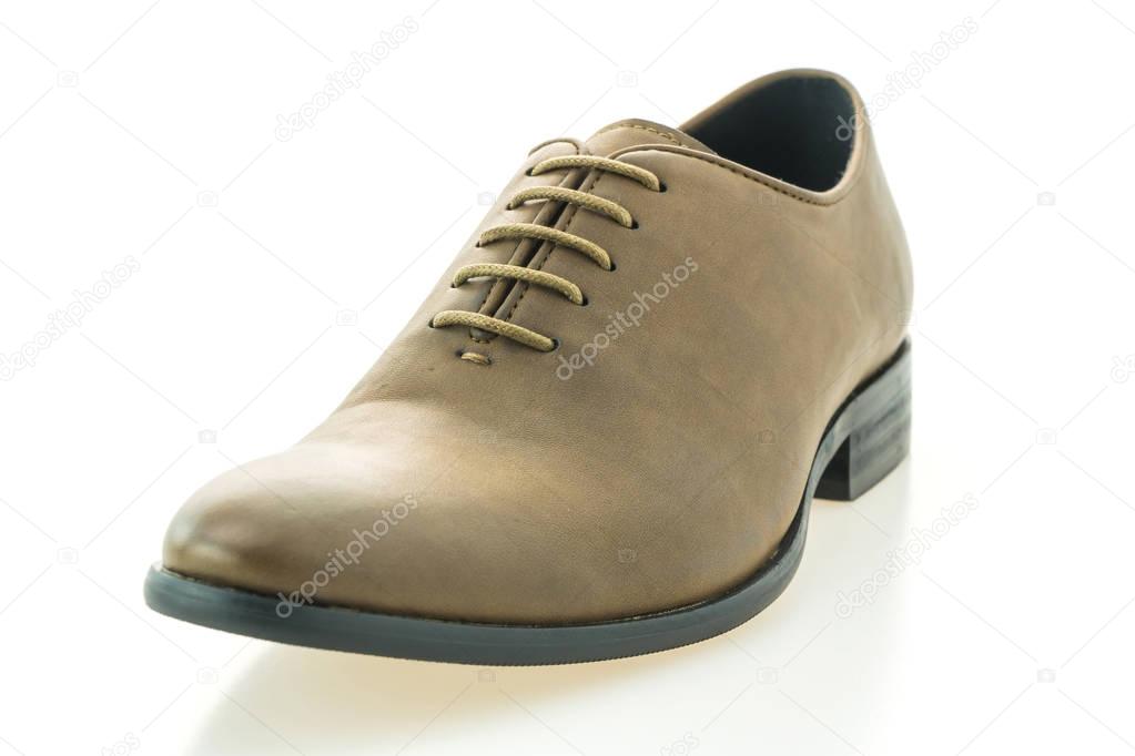Beautiful elegance and luxury leather brown men shoes