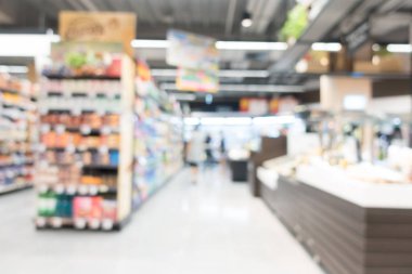 Soyut bulanıklık süpermarket