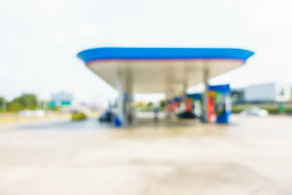 Blur gas station — Stock Photo, Image