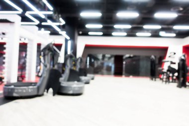 Soyut bulanıklık spor salonu ve fitness iç Oda