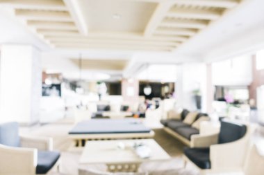 Soyut bulanıklık ve ufuk lobi otel iç