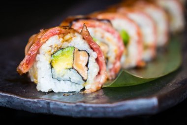 Matsusaka ve wagyu beef suşi