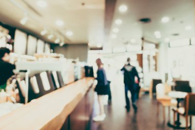 Soyut bulanıklık kahve dükkanı