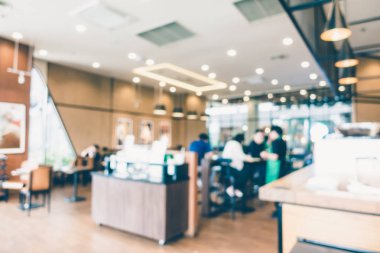 Soyut bulanıklık kahve dükkanı