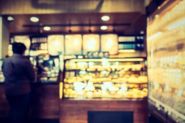 Soyut bulanıklık kahve dükkanı