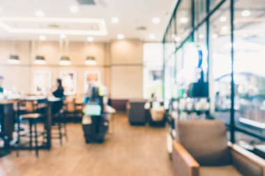 Soyut bulanıklık kahve dükkanı