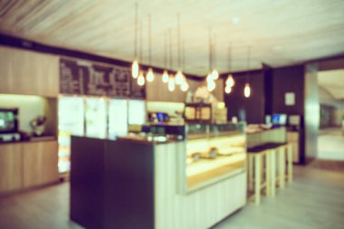 Soyut bulanıklık kahve dükkanı