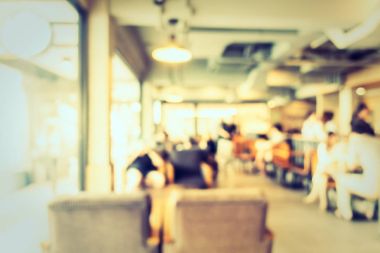 Soyut bulanıklık kahve dükkanı