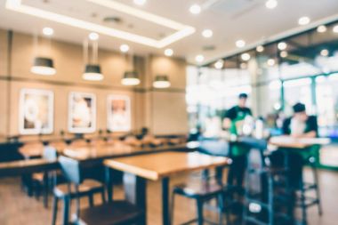 Soyut bulanıklık kahve dükkanı