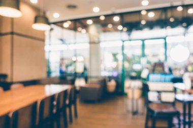 Soyut bulanıklık kahve dükkanı