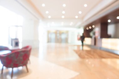 Bulanıklık otel soyut ve iç lobi