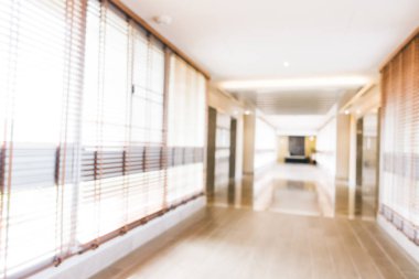 Soyut bulanıklık ve ufuk lobi otel iç