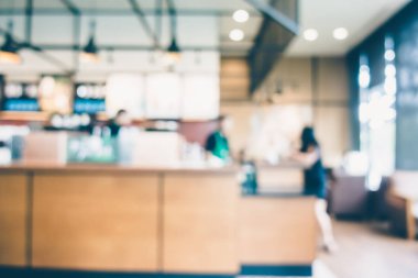 Soyut bulanıklık kahve dükkanı