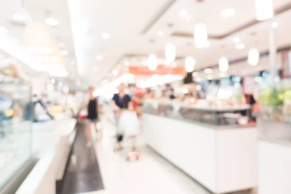 Loja de departamento de borrão abstrato com shopping center — Fotografia de Stock