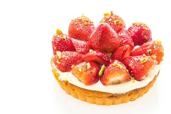 Dessert sucré à la fraise sur la tarte — Photo