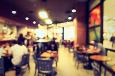 Soyut bulanıklık kahve dükkanı