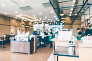 Soyut bulanıklık kahve dükkanı