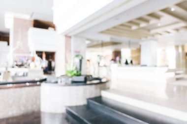 Soyut bulanıklık ve ufuk lobi otel iç