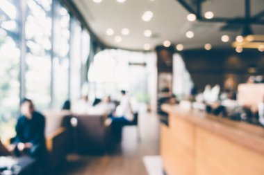 Soyut bulanıklık kahve dükkanı