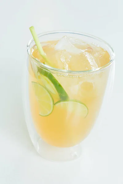 Iced lemon glass — Stock Photo, Image