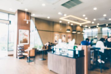 Soyut bulanıklık kahve dükkanı