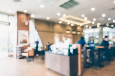 Soyut bulanıklık kahve dükkanı