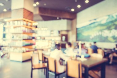 Bulanıklık ve bokeh kafede defocused soyut