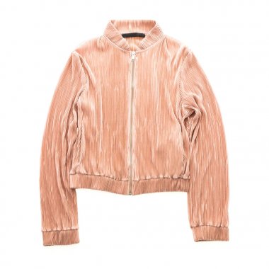 Güzel rahat pembe kadın ceket 