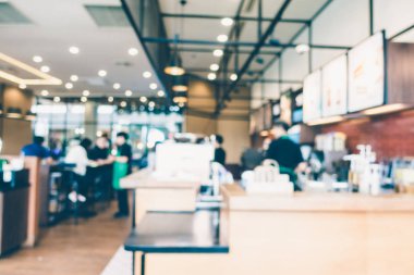 Soyut bulanıklık kahve dükkanı