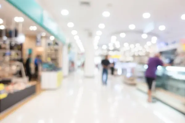 Centro comercial borrão — Fotografia de Stock