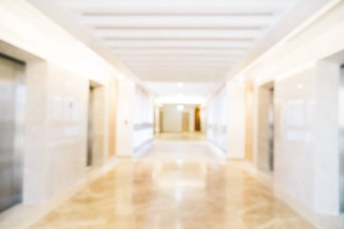 Soyut bulanıklık ve ufuk lobi otel iç
