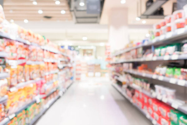 Abstract blur and bokeh in shopping mall