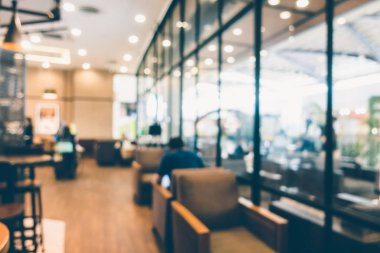 Soyut bulanıklık kahve dükkanı