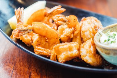 Izgara karides ve karides biftek