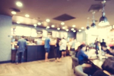 Soyut bulanıklık kahve dükkanı