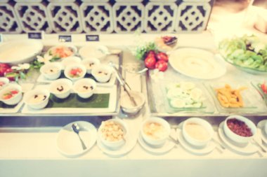 Soyut bulanıklık ve ufuk kafe Cafe ve Restoran