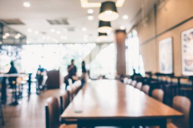 Soyut bulanıklık kahve dükkanı