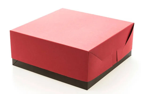 Kağıt kırmızı kutu — Stok fotoğraf