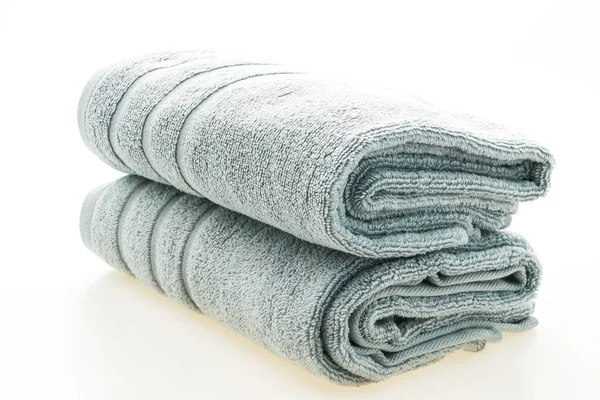 Kąpiel i prysznic ręcznik na białym tle — Zdjęcie stockowe