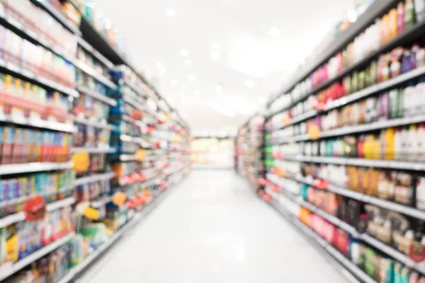 Abstrakte Unschärfe und defokussierter Supermarkt — Stockfoto