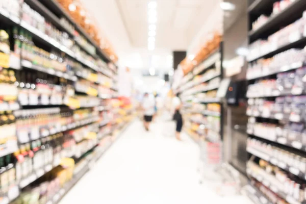 Abstrakte Unschärfe und defokussierter Supermarkt — Stockfoto