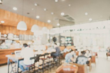 Soyut bulanıklık kahve dükkanı