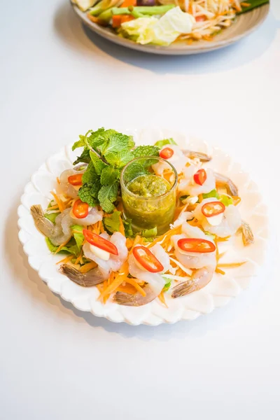 Garnelen in Fischsoße — Stockfoto