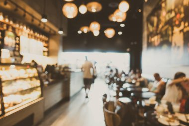 Soyut bulanıklık ve ufuk kahve dükkanı kafe ve Restoran Inte